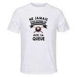 Maillot de Sport Homme Billard Quarantenaire - T-Shirt Respirant Polyester Manches Courtes - Cadeau Sportif Anniversaire Noël Fête des Pères