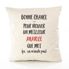 Housse de Coussin Premium Anatole ça n'existe Pas Homme - Coton Canvas Fairtrade Beige Idée Cadeau Décoration Canapé