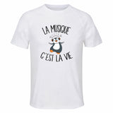 Maillot de Sport Homme Musique C'est La Vie - T-Shirt Respirant Polyester Manches Courtes - Cadeau Sportif Anniversaire Noël Fête des Pères