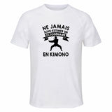 Maillot de Sport Homme Kimono Octogenaire - T-Shirt Respirant Polyester Manches Courtes - Cadeau Sportif Anniversaire Noël Fête des Pères