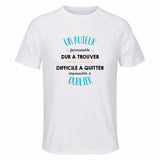 Maillot de Sport Homme pour Un Auteur Formidable Blanc - T-Shirt Respirant Polyester Manches Courtes - Cadeau Sportif Anniversaire Noël Fête des Pères