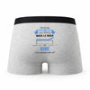 Caleçon Beau-Papa Kine - Humour Boxer Gris Idée Cadeau Fête des Pères