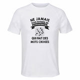 Maillot de Sport Homme Mots Croises Quarantenaire - T-Shirt Respirant Polyester Manches Courtes - Cadeau Sportif Anniversaire Noël Fête des Pères