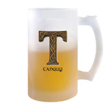 Verre à Bière Tanguy Lettre Viking | Chope de Bière Pinte | Idée Cadeau Prénom Motard Jeux de Rôle Vidéo Anniversaire Papa Collègue Départ Retraite Noël