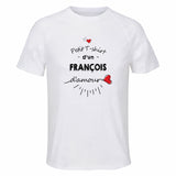Maillot de Sport Homme pour Francois Damour - T-Shirt Respirant Polyester Manches Courtes - Cadeau Sportif Anniversaire Noël Fête des Pères