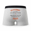 Caleçon Un Poissonnier Aussi Génial - Humour Boxer Gris Idée Cadeau