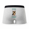 Caleçon Chrystelle la Plus Chouette - Humour Boxer Gris Idée Cadeau