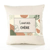 Housse de Coussin Femme Laurine Chérie Design Graphique déco Salon canapé Chambre Cadeau Femme Anniversaire noël Coussin décoratif Motif Floral
