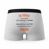 Caleçon Un Jumeau Aussi Génial - Humour Boxer Gris Idée Cadeau