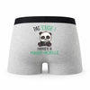 Caleçon Marie-Noelle Pas Touche Panda - Humour Boxer Gris Idée Cadeau
