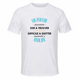 Maillot de Sport Homme pour Un Forain Formidable Blanc - T-Shirt Respirant Polyester Manches Courtes - Cadeau Sportif Anniversaire Noël Fête des Pères