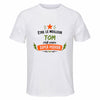 Maillot de Sport Homme Meilleur Tom Super Pouvoir Cadeau Anniversaire Noël Fête des Pères T-Shirt Respirant Polyester