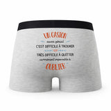Caleçon Un Gaston Aussi Génial - Humour Boxer Gris Idée Cadeau