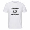 Maillot de Sport Homme Football J'peux Pas - T-Shirt Respirant Polyester Manches Courtes - Cadeau Sportif Anniversaire Noël Fête des Pères