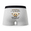 Caleçon Francesco Agneau - Humour Boxer Gris Idée Cadeau