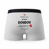Caleçon Doudou d'amour - Humour Boxer Gris Idée Cadeau