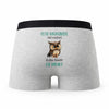 Caleçon Cette Magasiniere Caractère de Cochon - Humour Boxer Gris Idée Cadeau