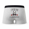 Caleçon Halterophilie - Humour Boxer Gris Idée Cadeau Passion