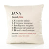Housse de Coussin Premium Jana Définition - Coton Canvas Fairtrade Beige Idée Cadeau Décoration Canapé 40x40