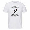 Maillot de Sport Homme pour Merci Escalade Coach - T-Shirt Respirant Polyester Manches Courtes - Cadeau Sportif Anniversaire Noël Fête des Pères