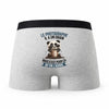 Caleçon Le Photographe Panda Grain - Humour Boxer Gris Idée Cadeau