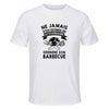 Maillot de Sport Homme Barbecue Octogenaire - T-Shirt Respirant Polyester Manches Courtes - Cadeau Sportif Anniversaire Noël Fête des Pères