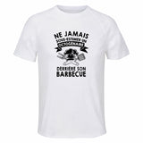 Maillot de Sport Homme Barbecue Octogenaire - T-Shirt Respirant Polyester Manches Courtes - Cadeau Sportif Anniversaire Noël Fête des Pères