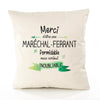 Housse de Coussin Premium Merci Maréchal-ferrant Inoubliable Femme - Coton Canvas Fairtrade Beige Idée Cadeau Décoration Canapé