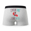 Caleçon Veto - Humour Boxer Gris Idée Cadeau Passion