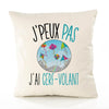 Housse de Coussin Premium cerf Volant Version Blanc - Coton Canvas Fairtrade Beige Idée Cadeau Décoration Canapé