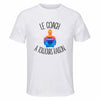 Maillot de Sport Homme pour Coach C'est La Vie - T-Shirt Respirant Polyester Manches Courtes - Cadeau Sportif Anniversaire Noël Fête des Pères