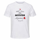 Maillot de Sport Homme Instituteur Damour - T-Shirt Respirant Polyester Manches Courtes - Cadeau Sportif Anniversaire Noël Fête des Pères