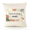 Housse de Coussin Femme Femme de ménage Adorée Design Graphique déco Salon canapé Chambre Cadeau Femme Anniversaire noël Coussin décoratif Motif Floral