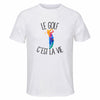 Maillot de Sport Homme Golf C'est La Vie - T-Shirt Respirant Polyester Manches Courtes - Cadeau Sportif Anniversaire Noël Fête des Pères