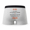 Caleçon Un Tao Aussi Génial - Humour Boxer Gris Idée Cadeau