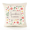 Housse de Coussin Femme Gwendoline d'amour Motif Floral déco Salon canapé Chambre Cadeau Femme Anniversaire noël Coussin décoratif Motif Floral