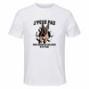 Maillot de Sport Homme Malinois J'peux Pas - T-Shirt Respirant Polyester Manches Courtes - Cadeau Sportif Anniversaire Noël Fête des Pères