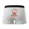 Caleçon Maryvonne Caractère de Cochon - Humour Boxer Gris Idée Cadeau