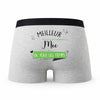 Caleçon Meilleur Mec de Tous Les Temps - Humour Boxer Gris Idée Cadeau