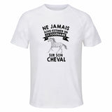 Maillot de Sport Homme Cheval Octogenaire - T-Shirt Respirant Polyester Manches Courtes - Cadeau Sportif Anniversaire Noël Fête des Pères