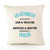 Housse de Coussin Premium Un Dépanneur Formidable - Coton Canvas Fairtrade Beige Idée Cadeau Décoration Canapé
