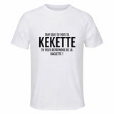 Maillot de Sport Homme Tant Que Tu Vois Tas Kekette Tu Peux Reprendre De La Raclette - T-Shirt Respirant Polyester Manches Courtes - Cadeau Sportif Anniversaire Noël Fête des Pères