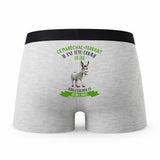 Caleçon Ce Marechal-ferrant Têtu comme Un Âne - Humour Boxer Gris Idée Cadeau