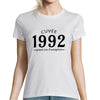 Cuvée 1992 Grand cru d'exception | T-Shirt Anniversaire Femme année de Naissance