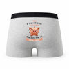 Caleçon Nils Caractère de Cochon - Humour Boxer Gris Idée Cadeau