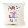 Housse de Coussin Premium DIY Version Blanc - Coton Canvas Fairtrade Beige Idée Cadeau Décoration Canapé
