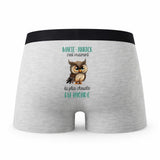 Caleçon Marie-Annick la Plus Chouette - Humour Boxer Gris Idée Cadeau