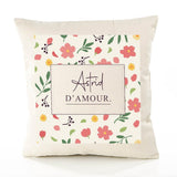 Housse de Coussin Femme Astrid d'amour Motif Floral déco Salon canapé Chambre Cadeau Femme Anniversaire noël Coussin décoratif Motif Floral