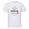 Maillot de Sport Homme Surveillant Damour - T-Shirt Respirant Polyester Manches Courtes - Cadeau Sportif Anniversaire Noël Fête des Pères
