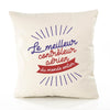 Housse de Coussin Premium Contrôleur aérien' Meilleur Monde - Coton Canvas Fairtrade Beige Idée Cadeau Décoration Canapé